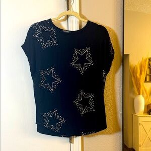 Buffalo David Bitton Black Starry Short Sleeve Tee